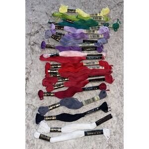 DMC 25 8m # 21 Embroidery Floss Skeins Various Colors  As Seen Unused